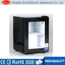 Domestic use small capacity glass door mini freezer price